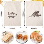 Augshy Reusable Linen Bread Bags for Homemade Bread