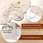 Augshy Reusable Linen Bread Bags for Homemade Bread