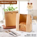 Sourdough Bread Bags with Labels - 25 Pack