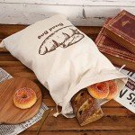 Augshy Reusable Linen Bread Bags for Homemade Bread
