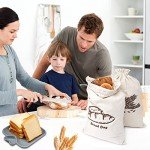 Augshy Reusable Linen Bread Bags for Homemade Bread