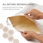 Reusable Cotton Beeswax Bread Bags - 2 Pack