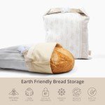 Reusable Cotton Beeswax Bread Bags - 2 Pack