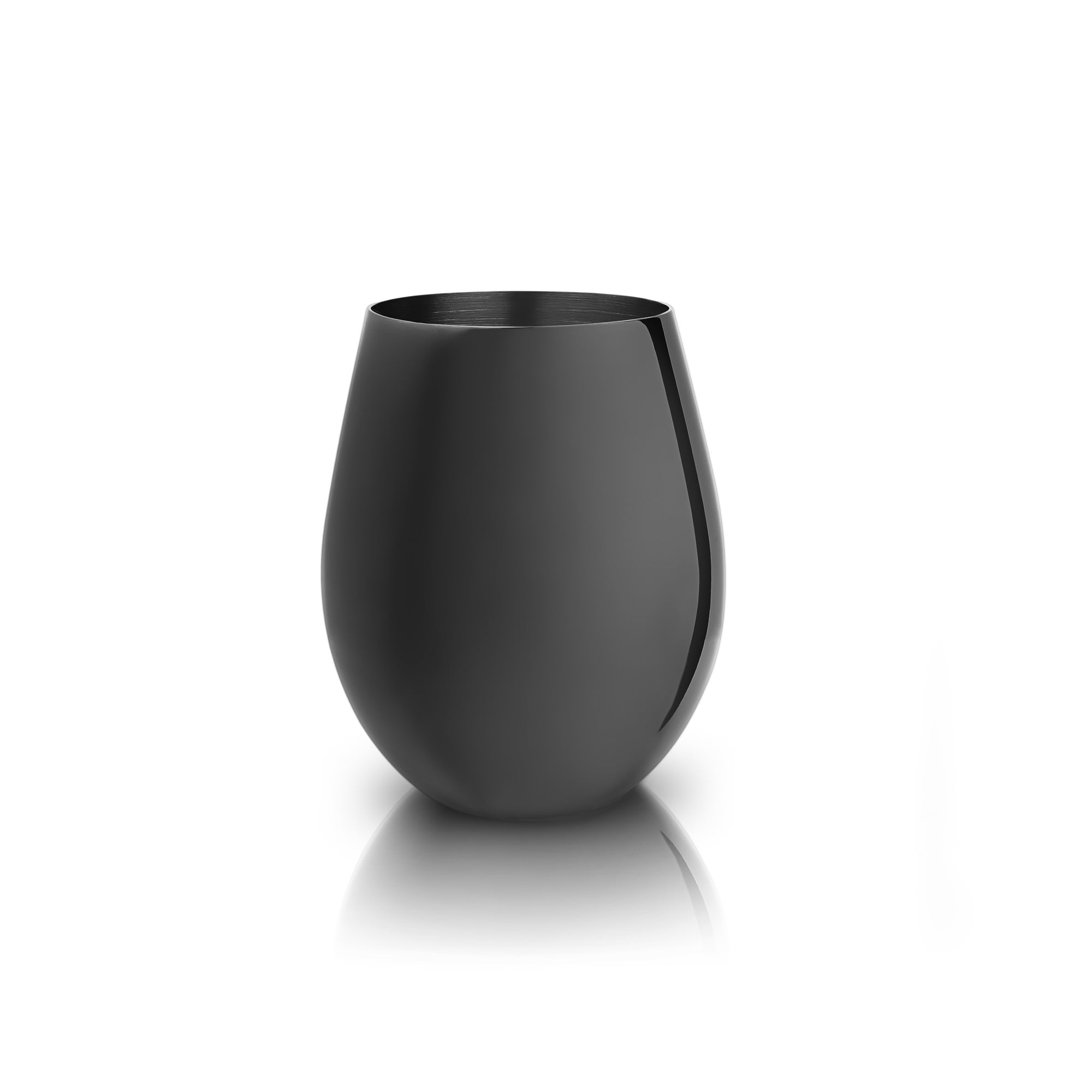 18 oz Gunmetal Stainless Steel Wine Glasses