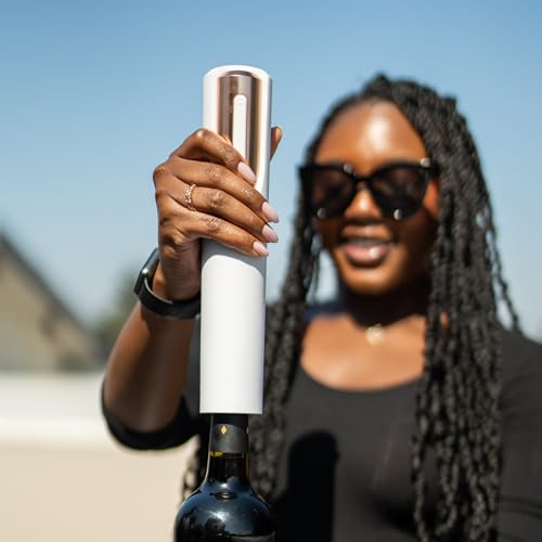Electric Wine Opener with Charging Base & Foil Cutter
