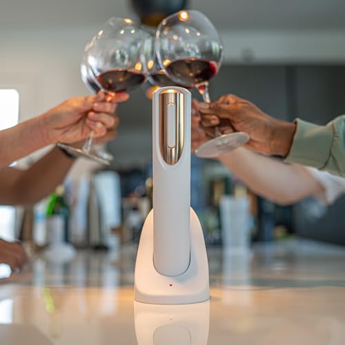 Electric Wine Opener with Charging Base & Foil Cutter