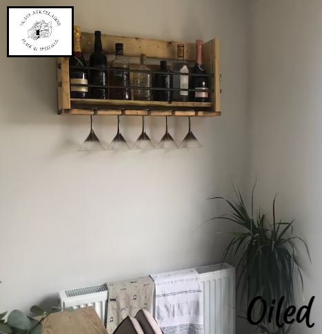 Wall Mounted Mini Bar and Wine Rack