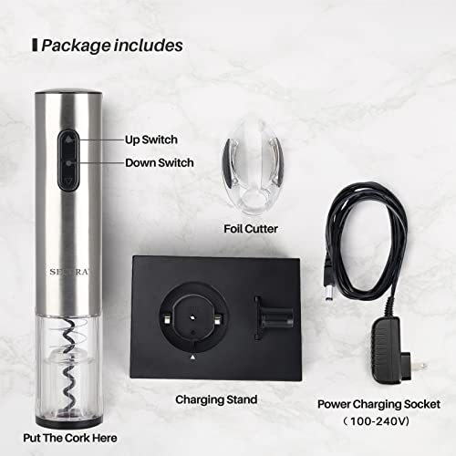 Secura Electric Wine Bottle Opener with Foil Cutter