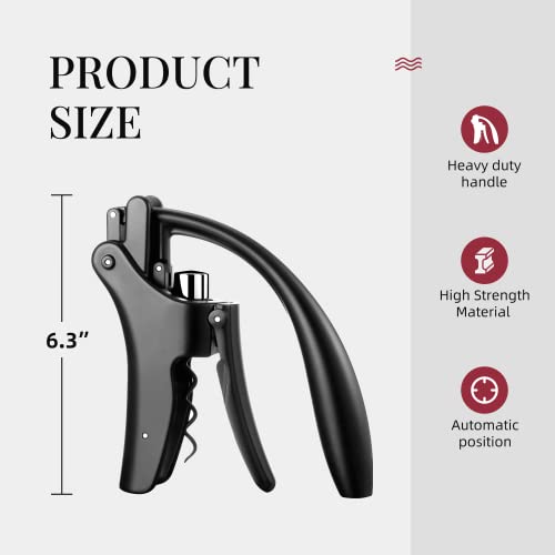 Vertical Lever Corkscrew with Ergonomic Handle