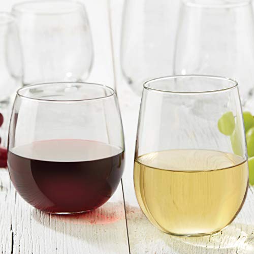 Libbey Stemless Wine Glass Set - 12 Pieces