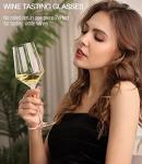 Modern Crystal White Wine Glasses (Set of 4)