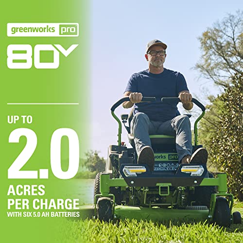 Greenworks 80V 42” Zero Turn Mower with Batteries