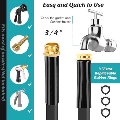 50FT Heavy-Duty Kink-Free Garden Hose