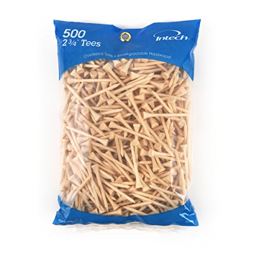 Intech 500 Pack 2 34-inch Natural Tees from KING PAR