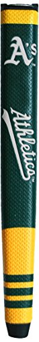 Team Golf MLB Oakland Athletics Golf Putter Grip Golf Putter Grip with Removable Gel Top Ball Marker, Durable Wide Grip & Easy to Control