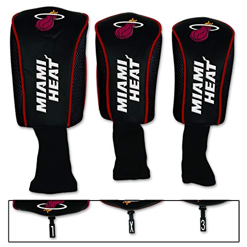 NBA Miami Heat 3 Pack Mesh Longneck Headcover Set