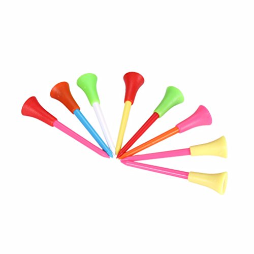 50/100 Pack Multi Color Plastic Golf Tees 83mm Rubber Cushion Top Golf Tee
