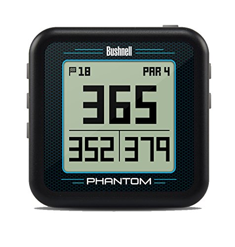 Bushnell Phantom (Black) Power Bundle with PlayBetter Portable USB Charger (2200mAh) | Handheld Golf GPS, Built-in Golf Cart Magnet, 35,000+ Pre-Loaded Courses, Compact & Lightweight