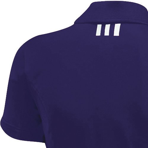 adidas Golf Women's Puremotion Solid Jersey Polo, Dark Purple/White, XX-Large