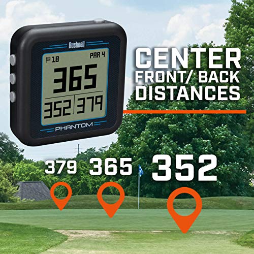 Bushnell Phantom (USA - Red/White/Blue) Power Bundle with PlayBetter Portable USB Charger (2200mAh) | Handheld Golf GPS, Built-in Golf Cart Magnet, 35,000+ Pre-Loaded Courses, Compact & Lightweight