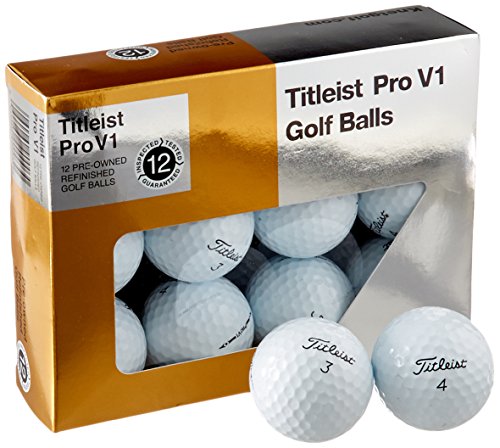 Titleist Pro V1 Mint Refinished Official Golf Balls,12-Pack by Golf Balls Only