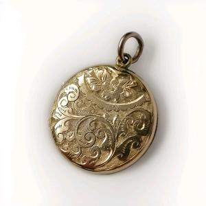 Edwardian 9ct Rolled Gold Locket Pendant