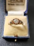 Victorian Diamond Solitaire Ring in 18ct Gold