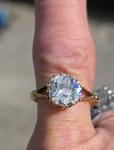 Antique 2ct Old Cut Diamond Solitaire Ring