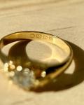 Victorian Diamond Solitaire Ring in 18ct Gold