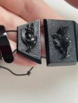 Victorian Whitby Jet Thistle and Orchid Bracelet