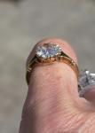 Antique 2ct Old Cut Diamond Solitaire Ring