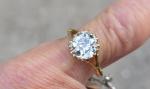Antique 2ct Old Cut Diamond Solitaire Ring