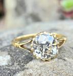 Antique 2ct Old Cut Diamond Solitaire Ring