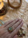 Adjustable Vintage Costume Jewellery Ring