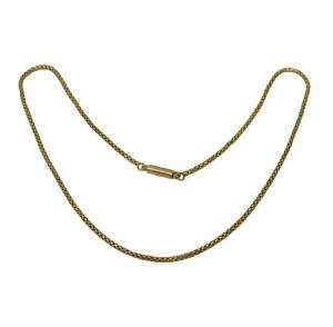 Victorian 15ct Gold Rope Chain Necklace c1890