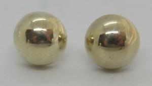 Vintage Art Deco Sterling Silver Round Earrings