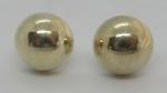 Vintage Art Deco Sterling Silver Round Earrings