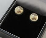 Vintage Art Deco Sterling Silver Round Earrings