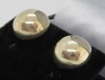 Vintage Art Deco Sterling Silver Round Earrings