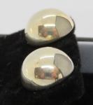 Vintage Art Deco Sterling Silver Round Earrings