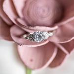 Vintage 2Ct Round Cut Diamond Flower Engagement Ring