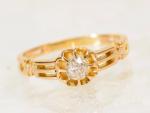 Victorian 18ct Gold Diamond Engagement Ring c.1880