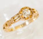 Victorian 18ct Gold Diamond Engagement Ring c.1880