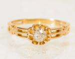 Victorian 18ct Gold Diamond Engagement Ring c.1880