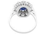 Vintage 1935 Sapphire and Diamond White Gold Ring