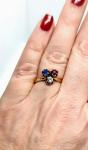 Edwardian 18ct Gold Ring with Diamonds and Gems