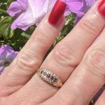 Edwardian 18ct Gold Ruby and Diamond Ring