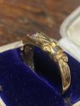 18ct Yellow Gold Ruby & Diamond 5 Stone Ring