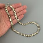 Vintage Silver Tone Bookchain Necklace