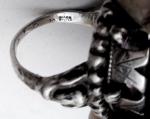 Vintage Sterling Silver Large Natural Amethyst Ring